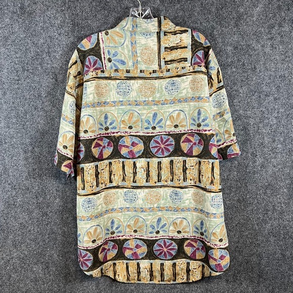 The Territory Ahead Men's 100% SILK Southwestern Button Up Shirt | SS | Size XL - Picture 7 of 12